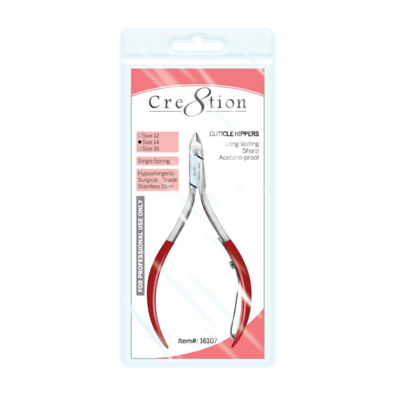 Cre8tion Cuticle Nippers Size 14, 1/2 Jaw, 16107 